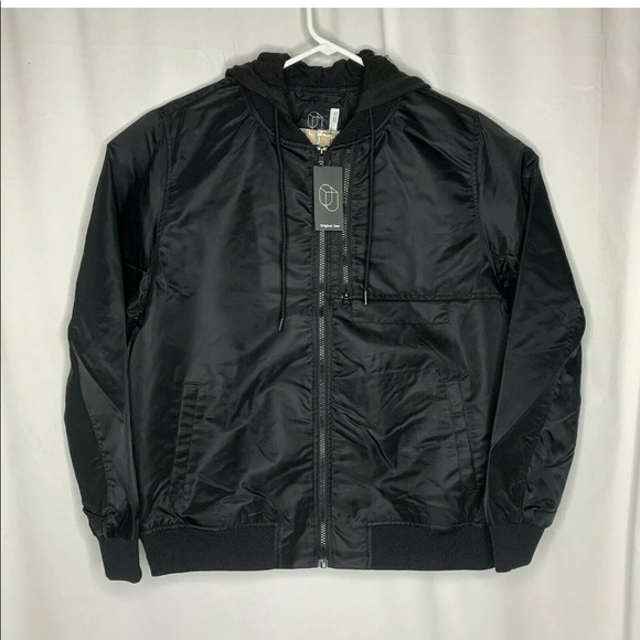 Original Use Mens Nylon Bomber Jacket Hooded Med - Picture 3 of 12